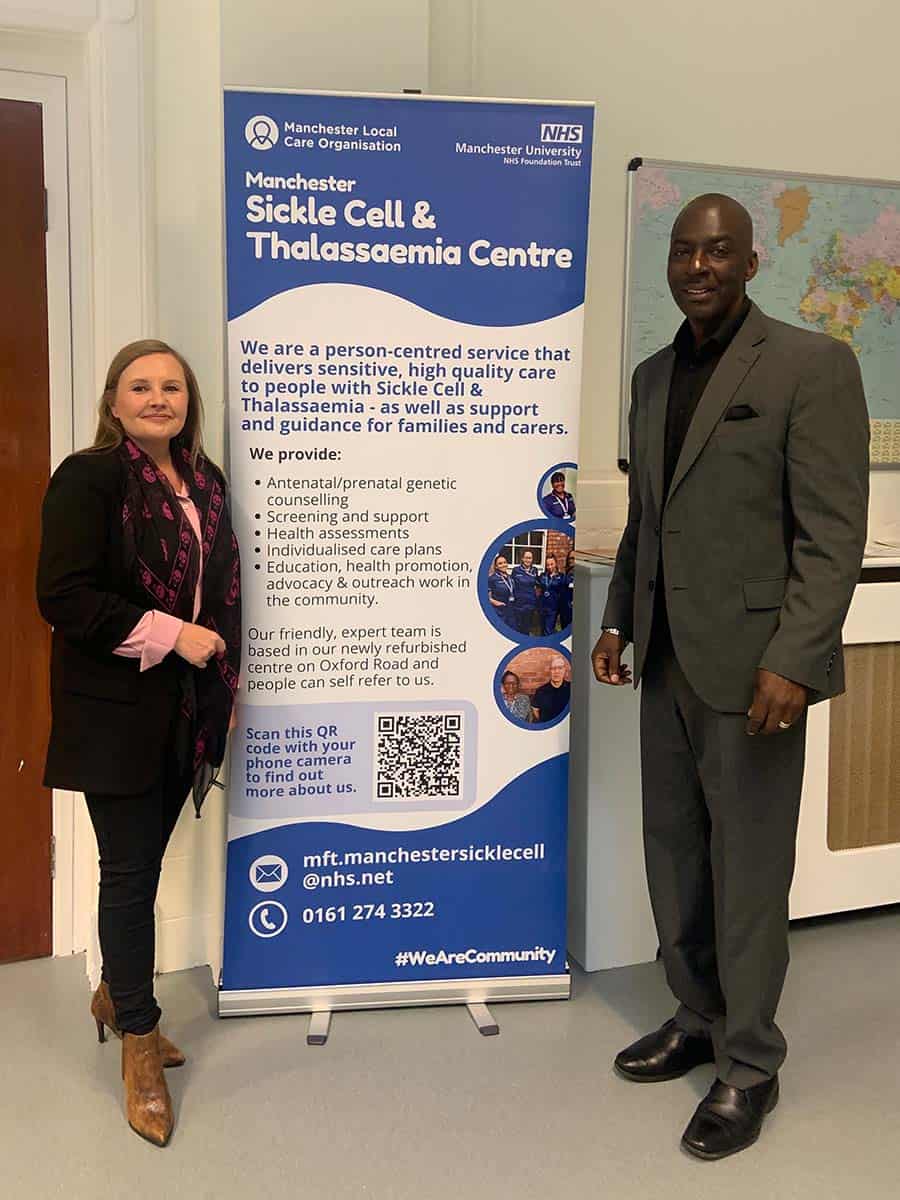 Founder Nicola visits the Manchester Sickle Cell & Thalassaemia Centre